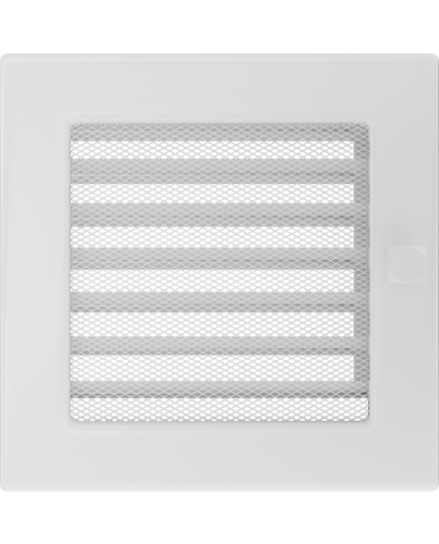 Warmluftgitter Lüftungsgitter Luftgitter Lamellengitter
verstellbar mit Gaze 17x17 cm weiss