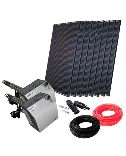 Minisolar | Balkonsolar | Mono Octo-Set 2560 Watt | Elwa-Set | Klimaworld