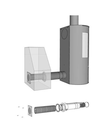 Aduro Frischluftsystem, Ø 80 mm