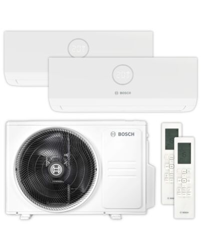 BOSCH Wandgeräte-Set Climate 5000 M | 2,6 kW + 2,6 kW | klimaworld.com