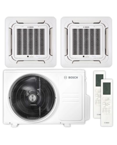 BOSCH Deckenkassetten-Set Climate 5000 M | 2,0 kW + 3,5 kW | klimaworld.com