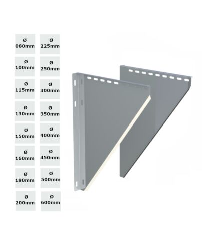 Jeremias Edelstahlschornstein Konsolblech | 250-360mm | für Ø 80-600mm