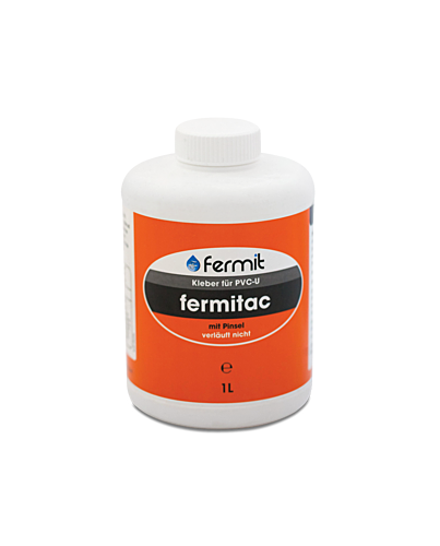 Fermit| Fermitac PVC-U Klebstoff| 1 l Flasche m. Pinsel