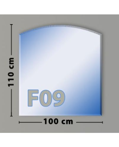 Segmentbogen F09 Funkenschutzplatte aus Sicherheitsglas