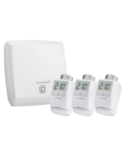 Homematic IP Set Heizen | Basic | 1 x Access Point + 3 x Heizkörperthermostat | www.klimaworld.com