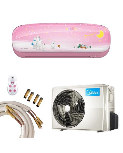 Midea Klimaanlage Kids Star 27 Inverter Wandgerät in pink mit 2,6kW