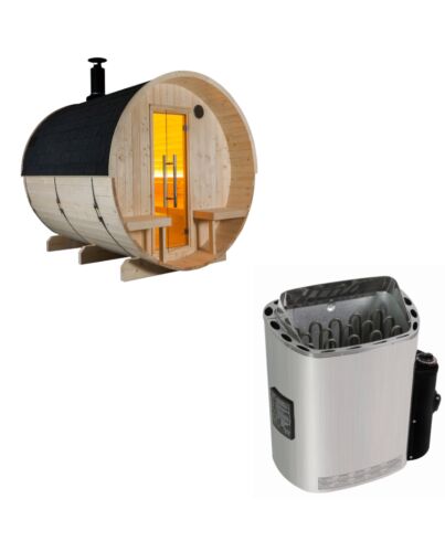 Sentiotec Sauna Set Kuusi 240 mit Saunaofen Scandia Next inkl. Steuerung | klimaworld.com