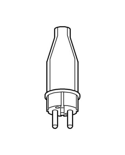 Merten Vollgummi-Stecker 3-polig | Schutzkontaktstecker