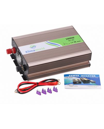 Klimaworld Spannungswandler | REP1000 | 12V auf 220V | 1000 Watt