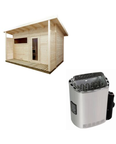 Sentiotec Sauna Set Scala Large mit Saunaofen Scandia Next inkl. Steuerung |klimaworld.com