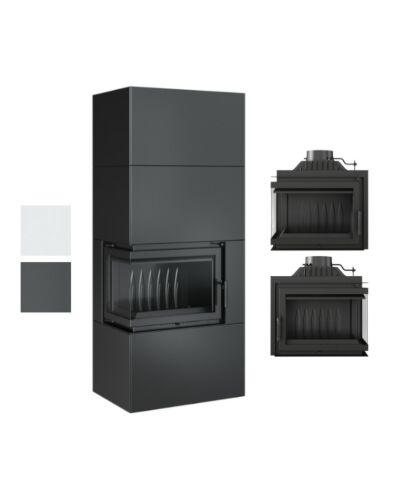 Kratki Kaminofen Simple 8 | 8 kW | Farbwahl | links o. rechts ➔ www.klimaworld.com