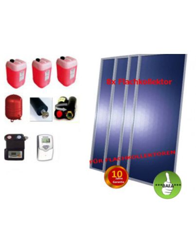 Solardual - Solarpaket Premium (19,36m²) mit Flachkollektor