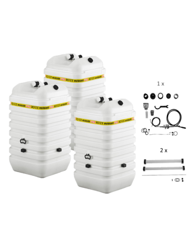 Rotex Heizöltank variosafe Set - 3x600 L Tank inkl. Zubehör | VSF 607 ➔ Klimaworld.com