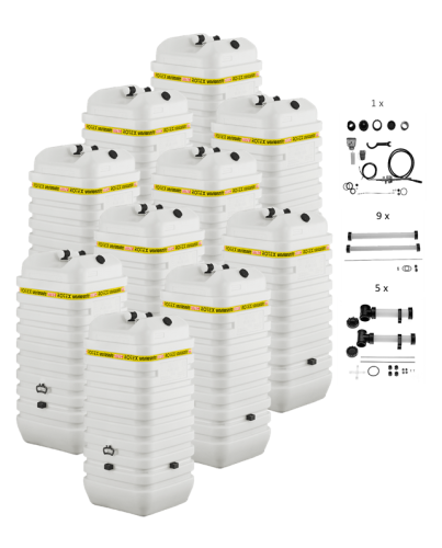 Rotex Heizöltank variosafe Set - 10x750 L Tank inkl. Zubehör | VSF 6 ➔ Klimaworld.com