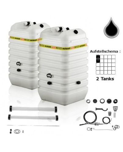 ROTEX Variosafe Heizöltank im Tank 2x 600 L + Grundpaket ANK+B2, VSF