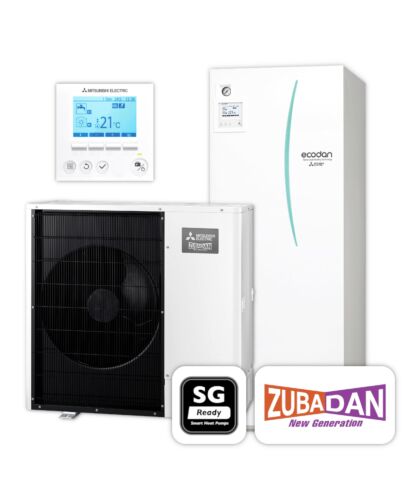 MITSUBISHI | Ecodan Wärmepumpen-Set 5.12 | Zubadan Inverter | 8,0 kW