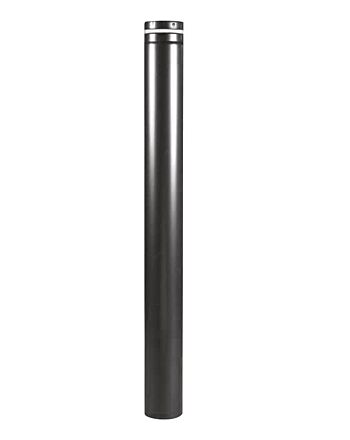 Pellet-Rohr Schwarz emailliert | 750 mm