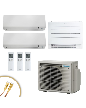 Daikin Perfera Multisplit set Truhen- und Wandgeräte | 3,4 kW + 2x 2,0 kW mit Quick Connect | klimaworld