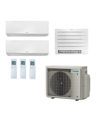 Daikin Perfera Wand- und Truhengeräte | 3x2,5 kW | Multisplit | klimaworld.com