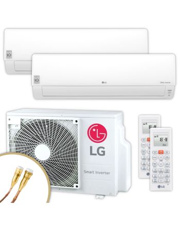 LG | Klimaanlagen-Set DELUXE | 2,5 kW + 2,5 kW | Quick-Connect