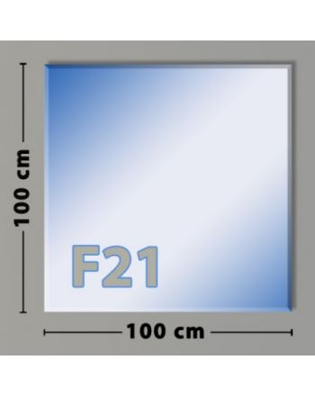 Quadrat F21 Funkenschutzplatte aus Sicherheitsglas