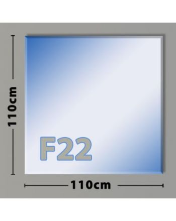 Quadrat F22 Funkenschutzplatte aus Sicherheitsglas