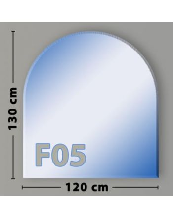 Rundbogen F05 Funkenschutzplatte Glasbodenplatte aus Sicherheitsglas