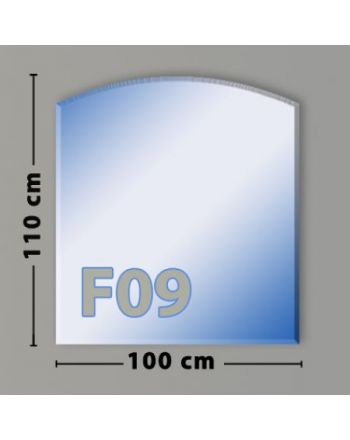 Segmentbogen F09 Funkenschutzplatte aus Sicherheitsglas