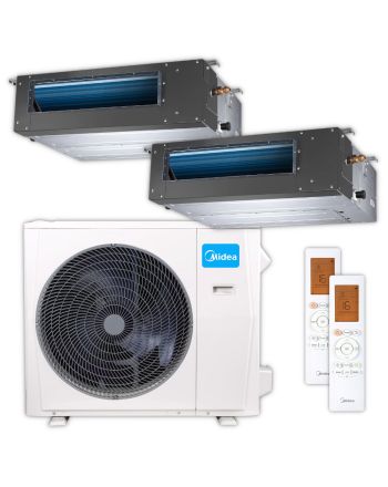 MIDEA | Kanalklimageräte-Set TWIN | 5,2 kW + 5,2 kW