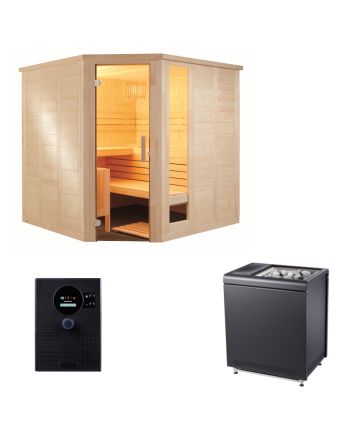 Sauna Set Komfort Corner Large