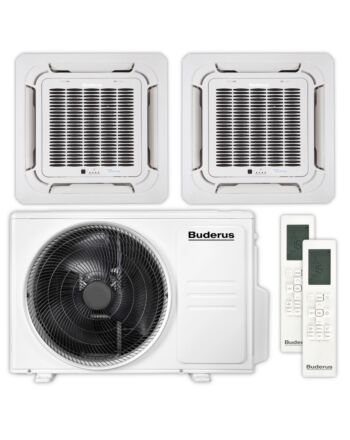 BUDERUS  Deckenkassetten-Set AC166i MS 4CC | 2,1 kW + 2,1 kW | klimaworld.com