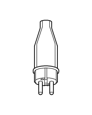 Merten Vollgummi-Stecker 3-polig | Schutzkontaktstecker