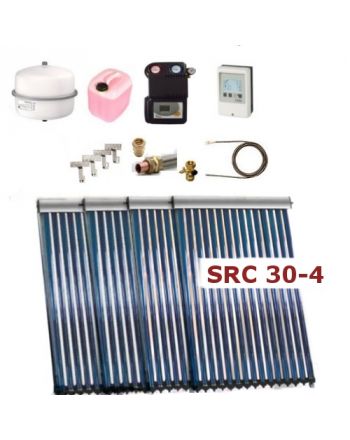 Solarpaket ThermoFlux SRC 30-4 mit Vakuumröhrenkollektoren mit 18,2m² | Klimaworld.com