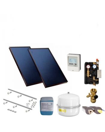 Solarpaket TFK Premium 2.3 Flachkollektorenset 14,04 m² | Klimaworld.com