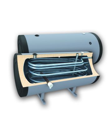 ThermoFlux Brauchwasserspeicher THBWS-RE 300 horizontal  | 2 WT | www.klimaworld.com