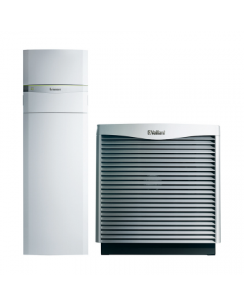 Vaillant Luft-Wasser-Wärmepumpe flexoCOMPACT + aroCOLLECT | klimaworld.com