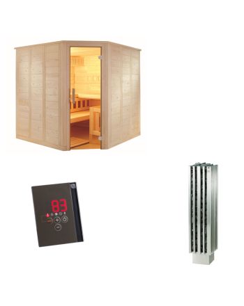 Sentiotec Sauna Komplettset Wellfun Corner | Klimaworld