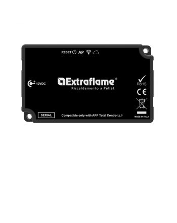 Remote WiFi Modul für Extraflame Pelletöfen | schwarzes Etikett